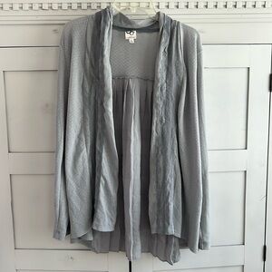 Anthropologie One September "Perth Pleated Lace Cardigan" Women's XL